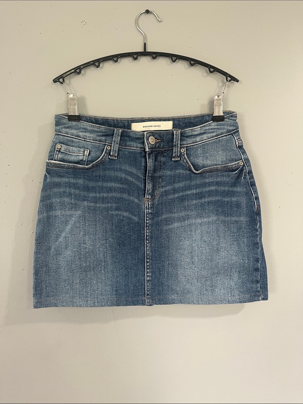 Denver Hayes Blue Denim Mini Skirt 2